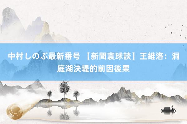 中村しのぶ最新番号 【新聞寰球談】王維洛：洞庭湖決堤的前因後果