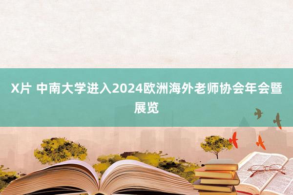 X片 中南大学进入2024欧洲海外老师协会年会暨展览