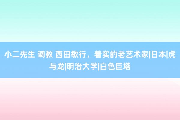 小二先生 调教 西田敏行，着实的老艺术家|日本|虎与龙|明治大学|白色巨塔