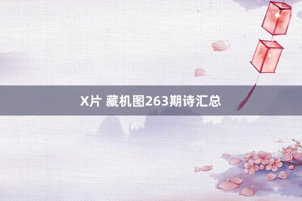 X片 藏机图263期诗汇总