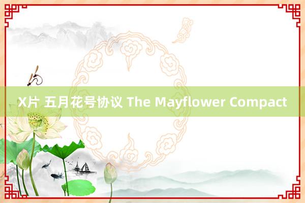 X片 五月花号协议 The Mayflower Compact